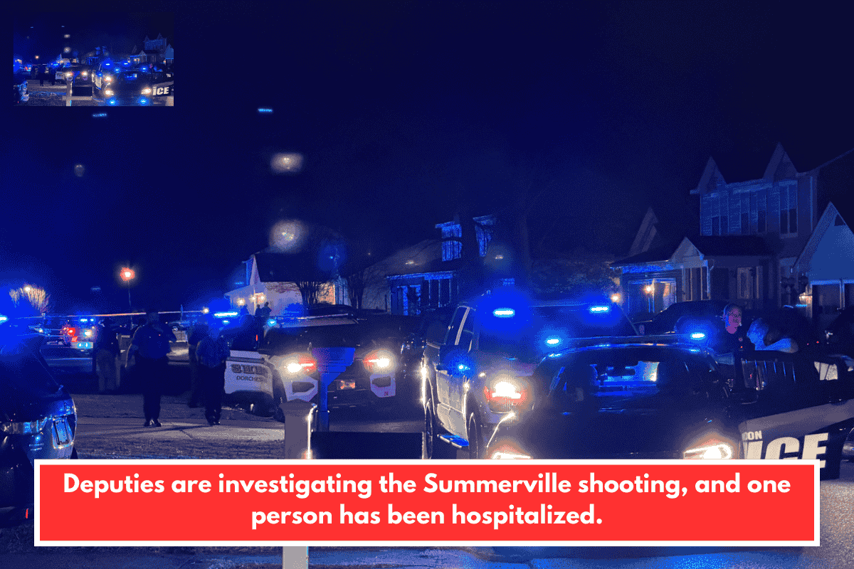 Deputies are investigating the Summerville shooting, and one person has been hospitalized.