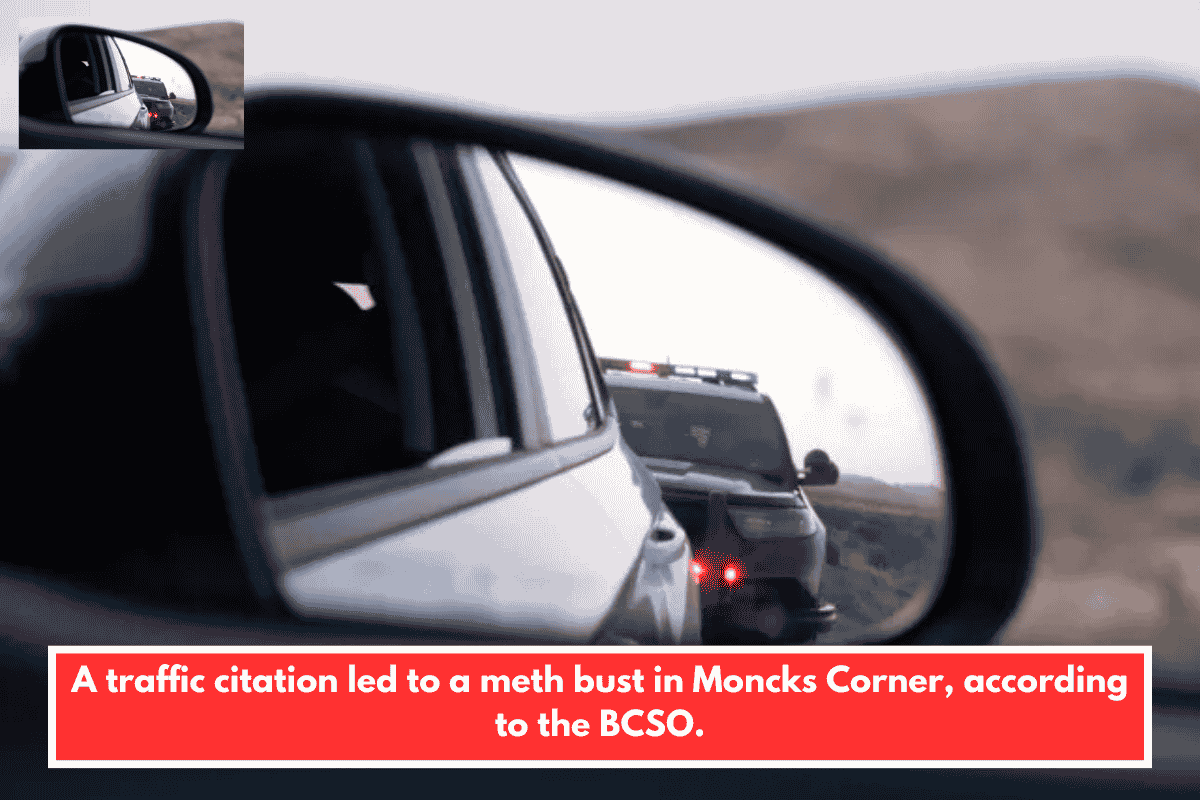 A traffic citation led to a meth bust in Moncks Corner, according to the BCSO.