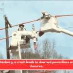 In Spartanburg, a crash leads to downed powerlines and road closures.