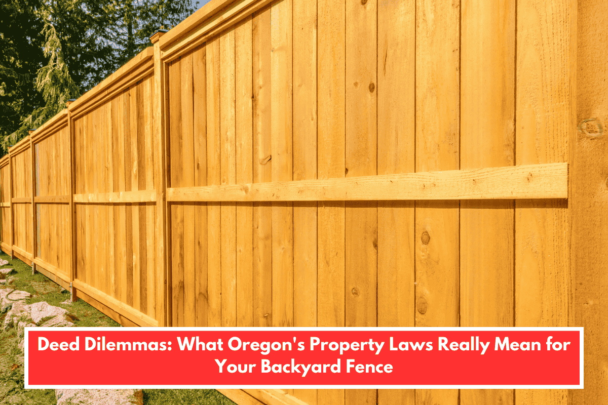 Deed Dilemmas: What Oregon's Property Laws Really Mean for Your Backyard Fence