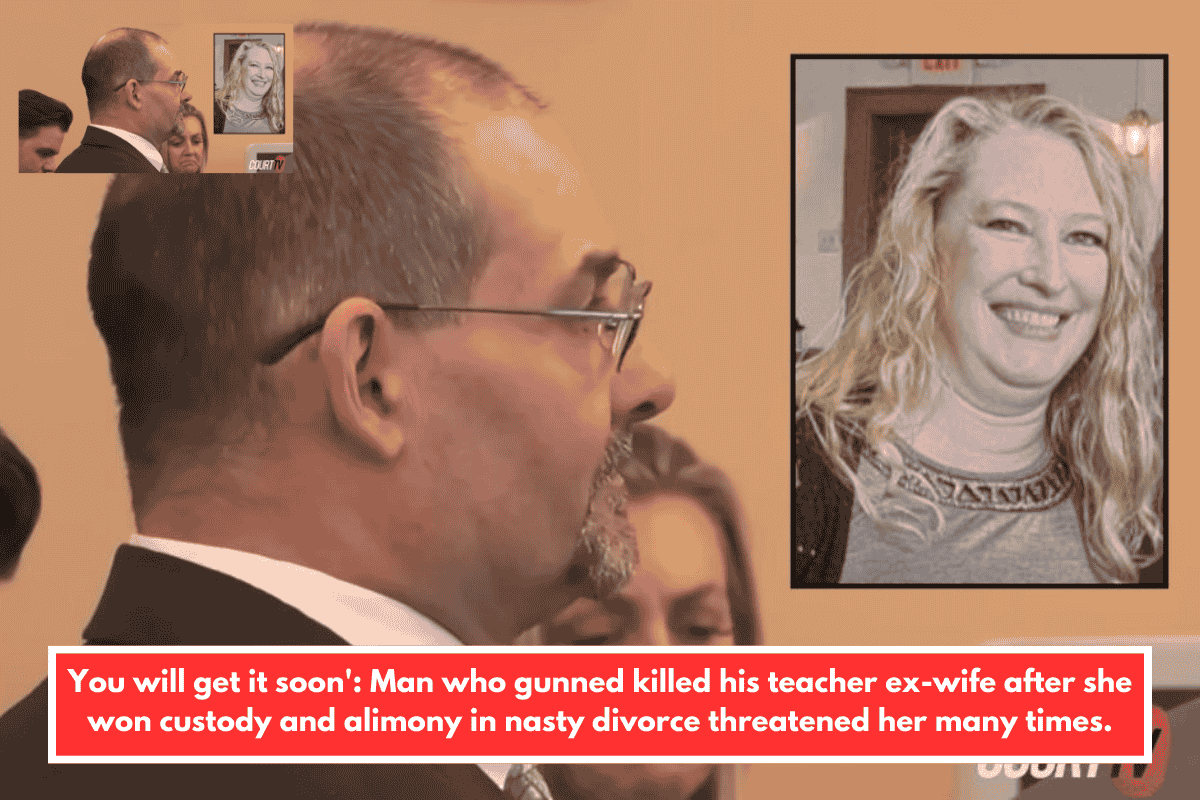 You will get it soon': Man who gunned killed his teacher ex-wife after she won custody and alimony in nasty divorce threatened her many times.