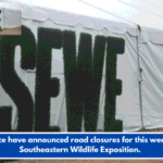 Police have announced road closures for this week's Southeastern Wildlife Exposition.