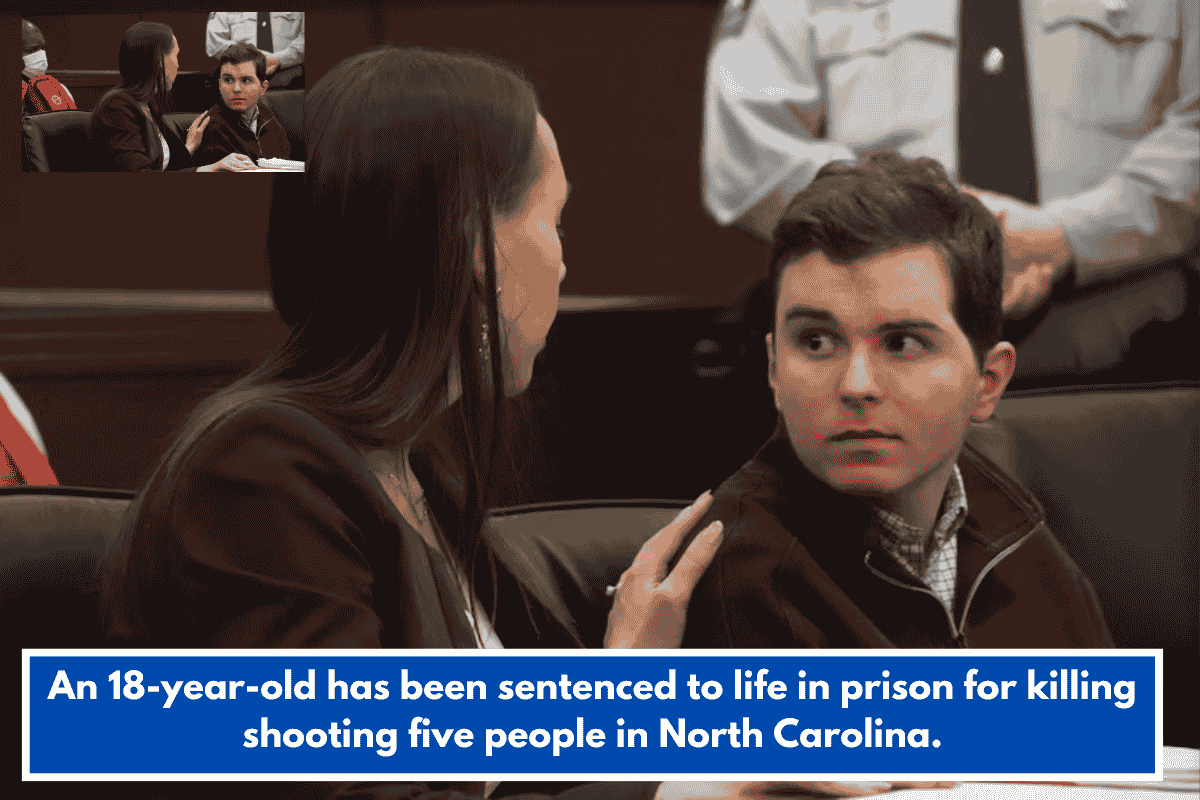 An 18-year-old has been sentenced to life in prison for killing shooting five people in North Carolina.