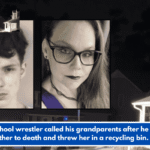 A high school wrestler called his grandparents after he stabbed his mother to death and threw her in a recycling bin. Police