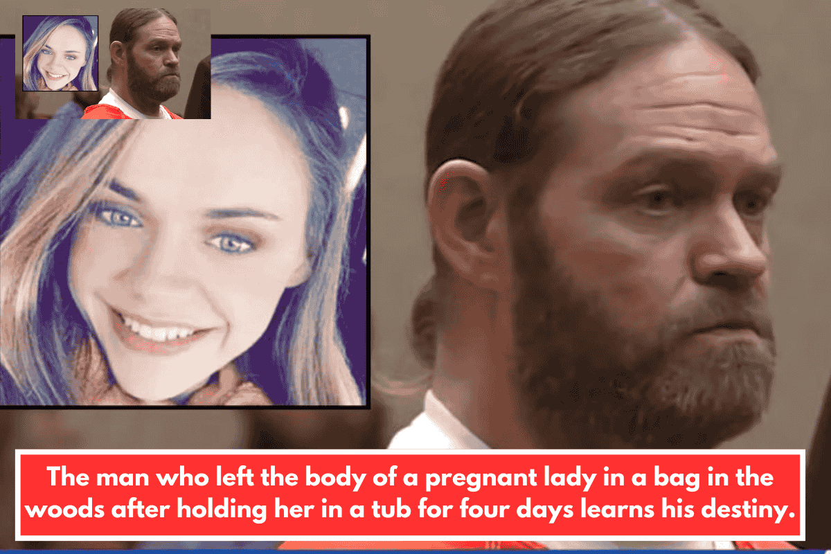 The man who left the body of a pregnant lady in a bag in the woods after holding her in a tub for four days learns his destiny.