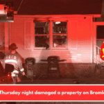 A fire on Thursday night damaged a property on Bromley Road.