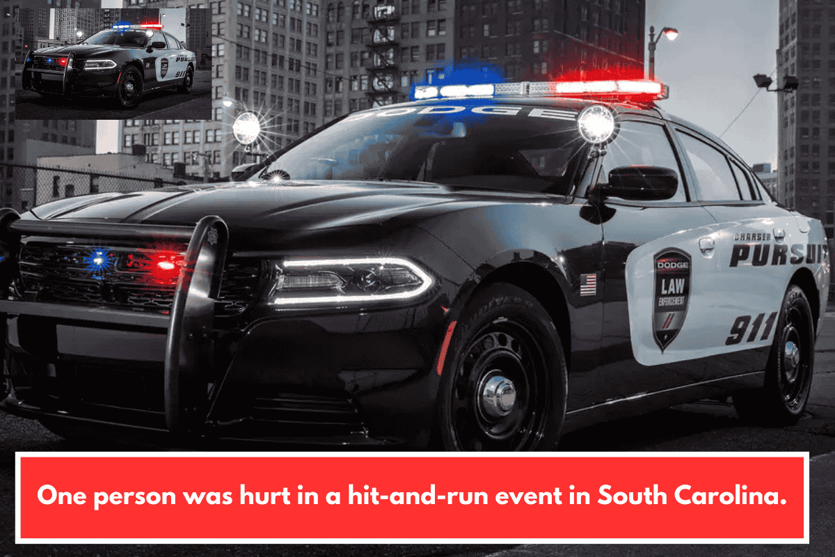 One person was hurt in a hit-and-run event in South Carolina.