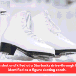 A woman shot and killed at a Starbucks drive-through has been identified as a figure skating coach.