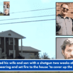 Dad killed his wife and son with a shotgun two weeks after the divorce hearing and set fire to the house 'to cover up the crimes'.