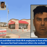 A man shot and killed two Chick-fil-A employees in front of his wife at the same fast food restaurant where she worked.