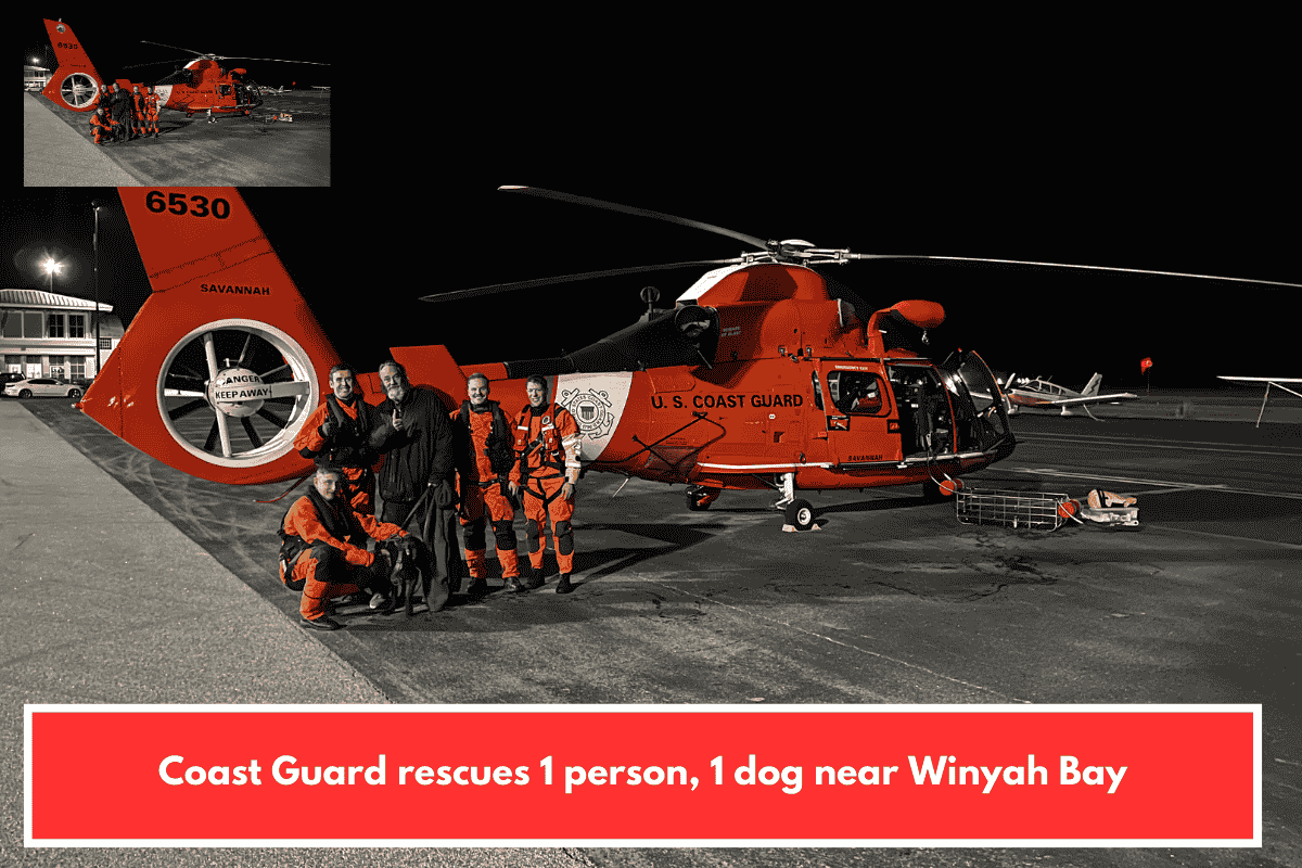 Coast Guard rescues 1 person, 1 dog near Winyah Bay
