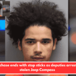 110 mph chase ends with stop sticks as deputies arrest man in stolen Jeep Compass