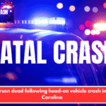 One person dead following head-on vehicle crash in South Carolina