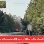 Crews fully contain 30-acre wildfire in Carolina Forest