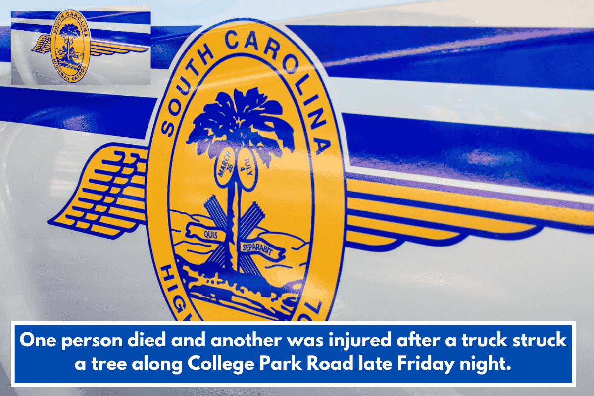 One person died and another was injured after a truck struck a tree along College Park Road late Friday night.