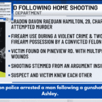 Charleston police arrested a man following a gunshot in West Ashley.