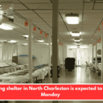 A warming shelter in North Charleston is expected to open on Monday
