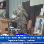 Margaret Seidler Talks About Her Family's Slave Trade Legacy at Seneca Luncheon