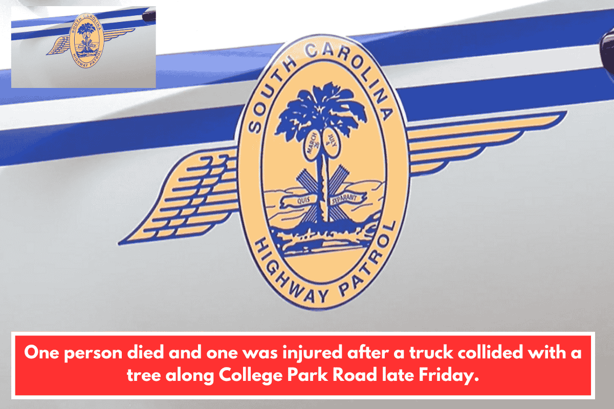 One person died and one was injured after a truck collided with a tree along College Park Road late Friday.