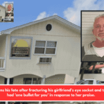 A man learns his fate after fracturing his girlfriend's eye socket and told her he had 'one bullet for you' in response to her praise.