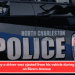 Police say a driver was ejected from his vehicle during a crash on Rivers Avenue