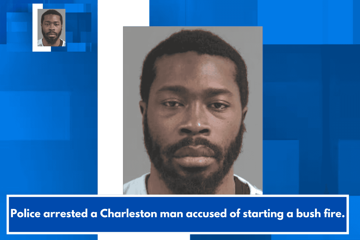 Police arrested a Charleston man accused of starting a bush fire.