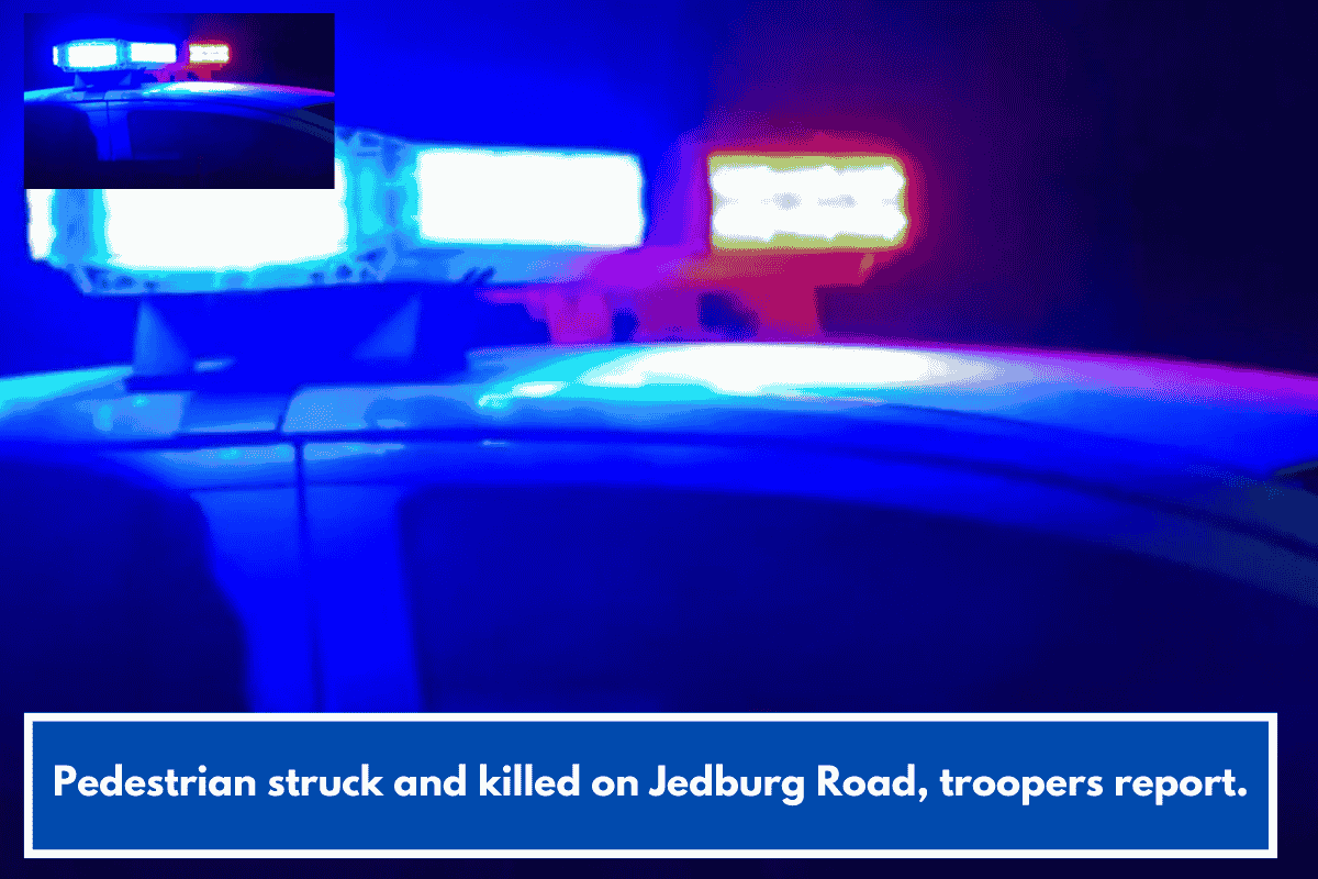 Pedestrian struck and killed on Jedburg Road, troopers report.