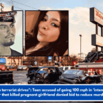 The way a terrorist drives": Teen accused of going 100 mph in 'intentional' 12-car disaster that killed pregnant girlfriend denied bid to reduce murder charges.