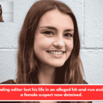 An outstanding editor lost his life in an alleged hit-and-run accident, with a female suspect now detained.