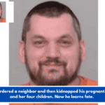 A man murdered a neighbor and then kidnapped his pregnant girlfriend and her four children. Now he learns fate.