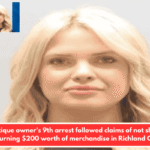 SC boutique owner's 9th arrest followed claims of not shipping and returning $200 worth of merchandise in Richland County.