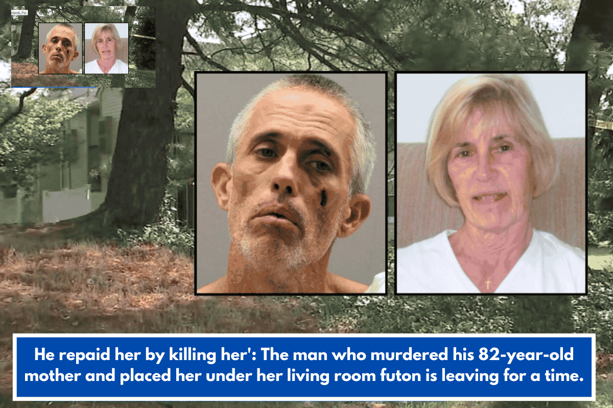 He repaid her by killing her': The man who murdered his 82-year-old mother and placed her under her living room futon is leaving for a time.