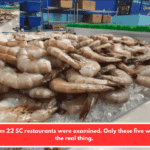 Shrimp from 22 SC restaurants were examined. Only these five were selling the real thing.