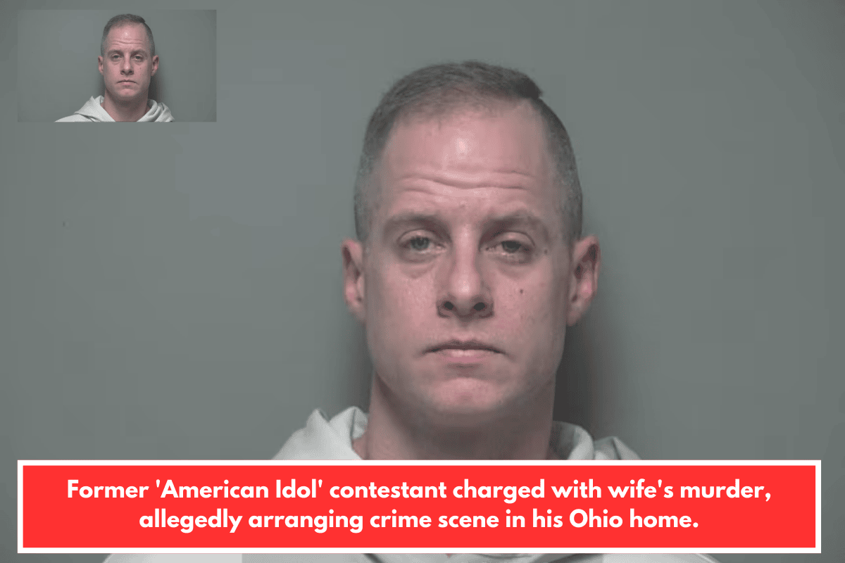 Former 'American Idol' contestant charged with wife's murder, allegedly arranging crime scene in his Ohio home.
