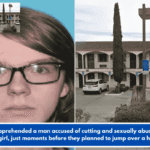 The FBI apprehended a man accused of cutting and sexually abusing a 13-year-old girl, just moments before they planned to jump over a hotel roof.