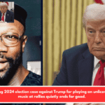 The lingering 2024 election case against Trump for playing an unlicensed classic music at rallies quietly ends for good.