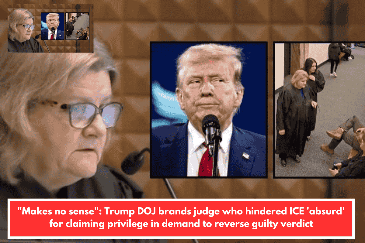 "Makes no sense": Trump DOJ brands judge who hindered ICE 'absurd' for claiming privilege in demand to reverse guilty verdict
