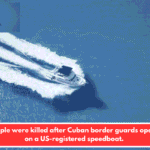 Four people were killed after Cuban border guards opened fire on a US-registered speedboat.