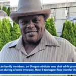 According to family members, an Oregon minister was shot while protecting his grandson during a home invasion. Now 5 teenagers face murder charges.