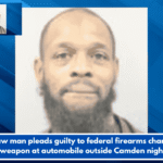 Kershaw man pleads guilty to federal firearms charge for firing weapon at automobile outside Camden nightclub.