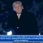 In giving student freedom from custody, judge hits out Trump administration for 'dangerous criminal' rhetoric, skirting 5th Circuit precedent permitting ICE to indefinitely imprison immigrants.