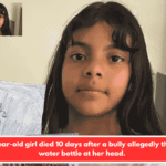A 12-year-old girl died 10 days after a bully allegedly threw a water bottle at her head.