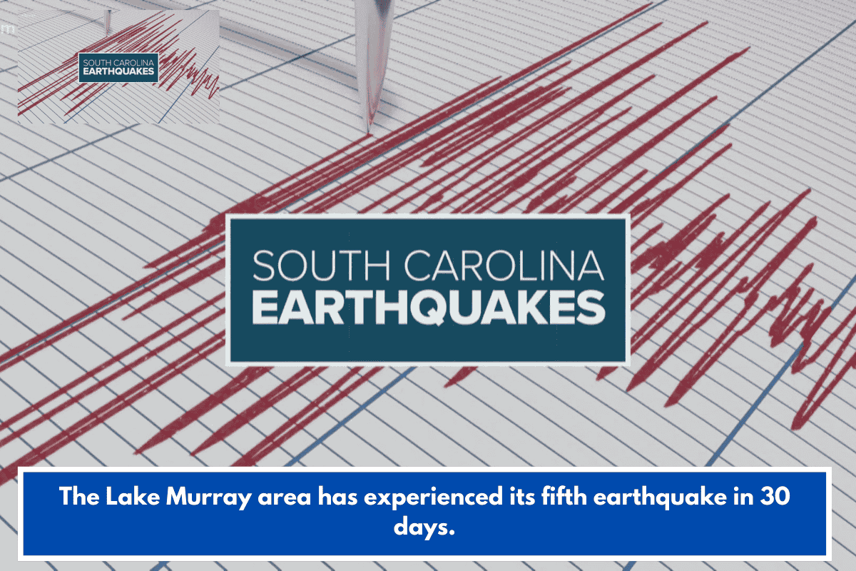 The Lake Murray area has experienced its fifth earthquake in 30 days.