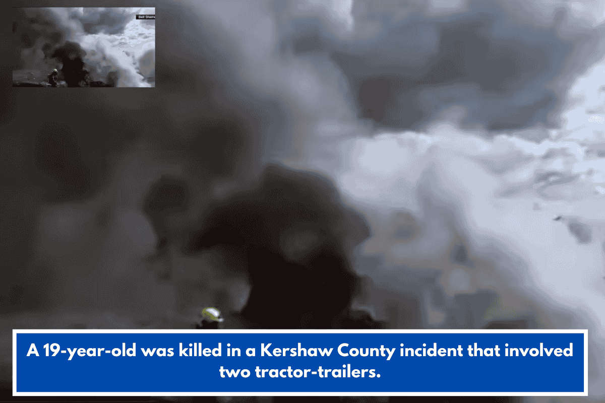 A 19-year-old was killed in a Kershaw County incident that involved two tractor-trailers.