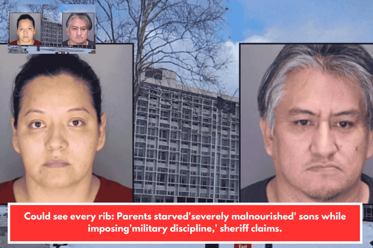 Could see every rib: Parents starved'severely malnourished' sons while imposing'military discipline,' sheriff claims.