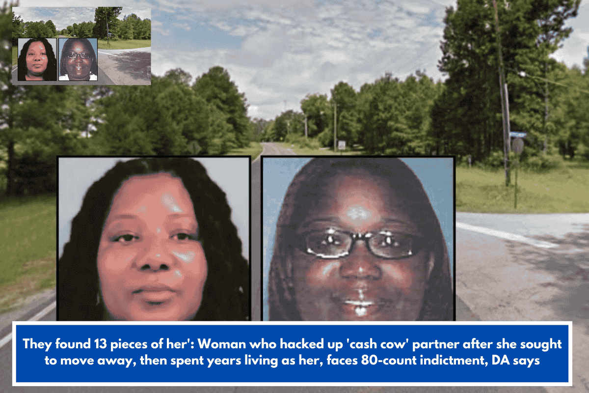 They found 13 pieces of her': Woman who hacked up 'cash cow' partner after she sought to move away, then spent years living as her, faces 80-count indictment, DA says