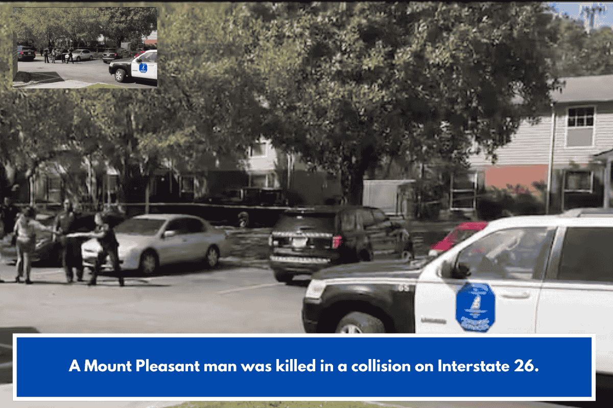 A Mount Pleasant man was killed in a collision on Interstate 26.