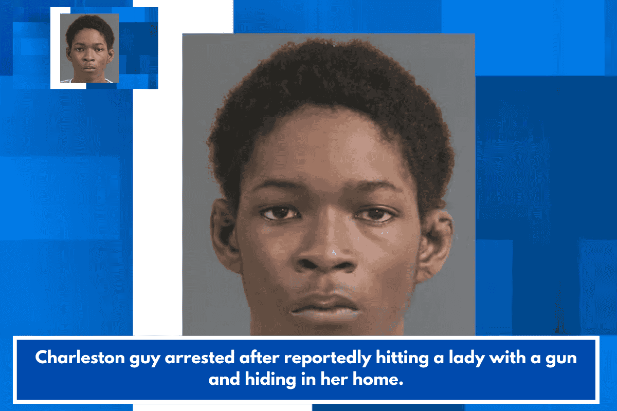 Charleston guy arrested after reportedly hitting a lady with a gun and hiding in her home.