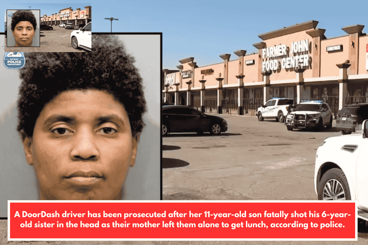 A DoorDash driver has been prosecuted after her 11-year-old son fatally shot his 6-year-old sister in the head as their mother left them alone to get lunch, according to police.