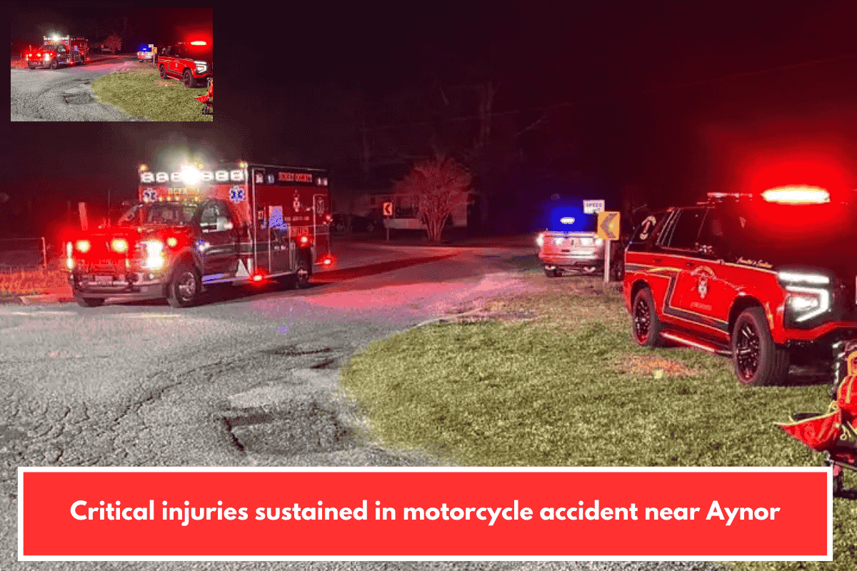 Critical injuries sustained in motorcycle accident near Aynor